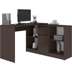 Työpöytä lipastolla NORE B17, tummanruskea hinta ja tiedot | Tietokonepöydät ja työpöydät | hobbyhall.fi