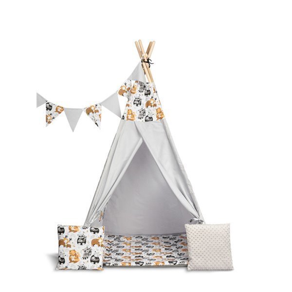 Tipi-tyylinen teltta lapsille Toyz, harmaa hinta 