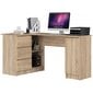 Työpöytä NORE B20, vasen, tammi hinta ja tiedot | Tietokonepöydät ja työpöydät | hobbyhall.fi