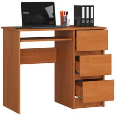Työpöytä NORE A6, oikea, vaaleanruskea hinta ja tiedot | Tietokonepöydät ja työpöydät | hobbyhall.fi