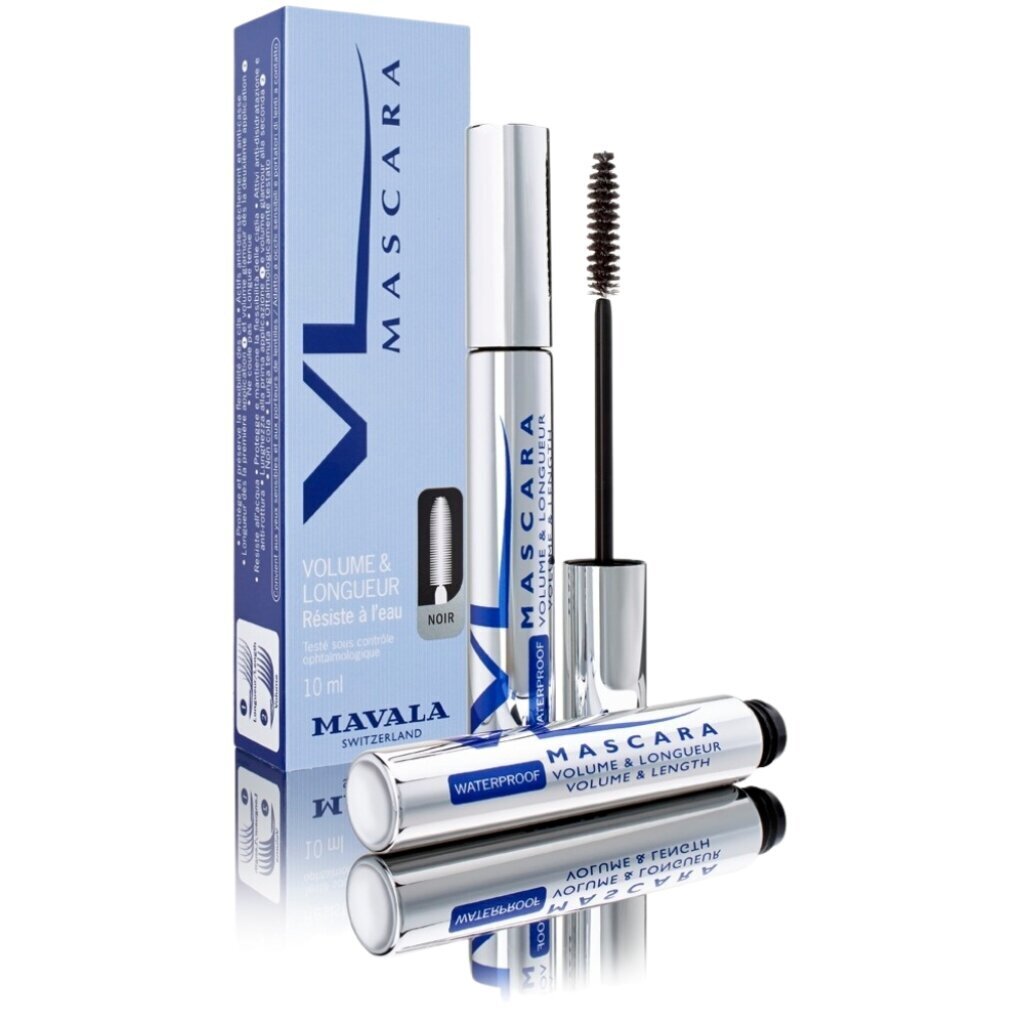 Mavala Volume and Length Waterproof mascara Noir 10ml hinta ja tiedot | Silmämeikit | hobbyhall.fi