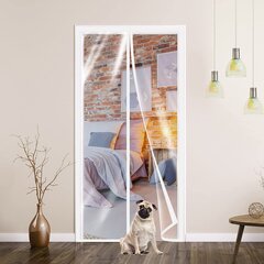 Meet Beauty magneettinen lämpökalvo ovessa, hyttyskalvo, 90 x 200 cm, läpinäkyvä hinta ja tiedot | Hyttysverkot | hobbyhall.fi