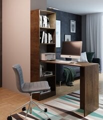 Kirjoituspöytä ADRK Furniture Paul I, ruskea hinta ja tiedot | Tietokonepöydät ja työpöydät | hobbyhall.fi