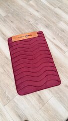 Kylpyhuonematto (memory foam)" 50x80 LZ-10 Burgundy hinta ja tiedot | Kylpyhuoneen sisustus | hobbyhall.fi