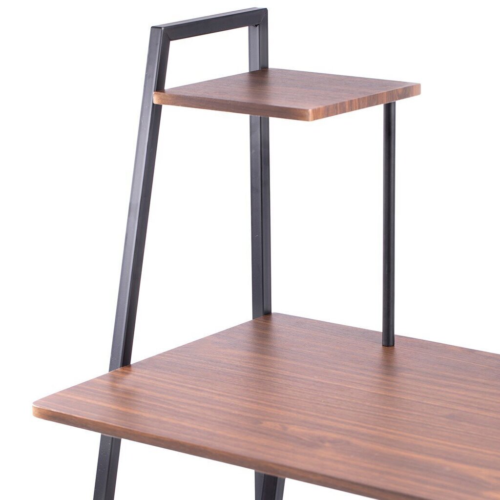 Bren-kirjoituspöytä hyllyllä 102x50x117 cm, ruskea hinta ja tiedot | Tietokonepöydät ja työpöydät | hobbyhall.fi