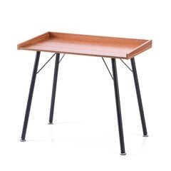 Työpöytä Fey 90x50x75 cm, pähkinä hinta ja tiedot | Tietokonepöydät ja työpöydät | hobbyhall.fi