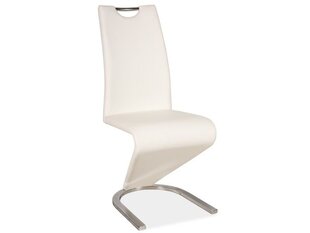 2 tuolin sarja H090, valkoinen/kromi hinta ja tiedot | Ruokapöydän tuolit | hobbyhall.fi