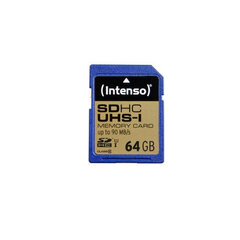 Muistikortti Intenso SDXC 64GB CL10 hinta ja tiedot | Kameran muistikortit | hobbyhall.fi