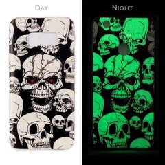 Puhelinkotelo Mocco Fashion Case Glow in The Dark Skull, sopii Apple iPhone X, musta hinta ja tiedot | Puhelimen kuoret ja kotelot | hobbyhall.fi