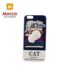 Puhelinkuori Mocco 4D Silicone Back Case White Cat, sopii Apple iPhone X -puhelimeen hinta ja tiedot | Puhelimen kuoret ja kotelot | hobbyhall.fi