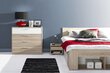 Sänky Milo 08 140x200 cm, valkoinen/ruskea hinta ja tiedot | Sängyt | hobbyhall.fi