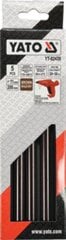 Kuumaliimapuikkoja - ruskea, 11,2 x 200 mm, 5 kpl (YT-82439) hinta ja tiedot | Käsityökalut | hobbyhall.fi