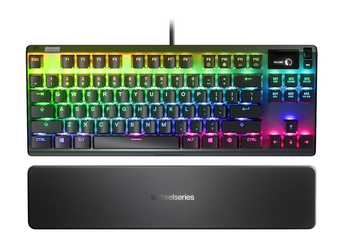 SteelSeries Apex 7 TKL, Red Switch, pelinäppäimistö hinta ja tiedot | Näppäimistöt | hobbyhall.fi