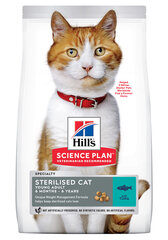 Hill's Science Plan Young Adult Sterilised Cat tonnikala, 3 kg hinta ja tiedot | Kissan kuivaruoka | hobbyhall.fi