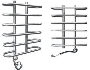 Sähköinen pyyhekuivain Rosela Gama -lämmityselementillä, kiillotettua terästä, 500 x 900 mm, 300 W hinta ja tiedot | Rosela Kodin remontointi | hobbyhall.fi