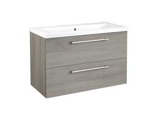 Allaskaappi RB Bathroom Scandic pesualtaalla 81 cm, harmaa hinta ja tiedot | RB bathroom Huonekalut ja sisustus | hobbyhall.fi