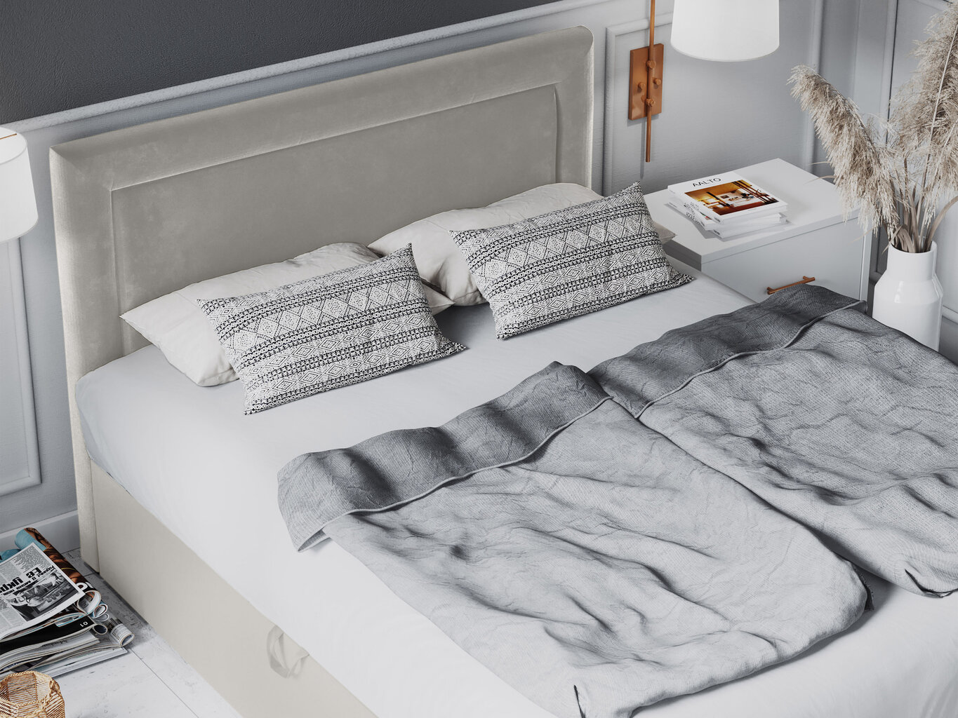 Sänky Mazzini Beds Yucca 160x200 cm, beige hinta ja tiedot | Sängyt | hobbyhall.fi