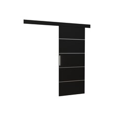 ADRK Furniture Tony 96 liukuovi, musta hinta ja tiedot | Kaapit | hobbyhall.fi