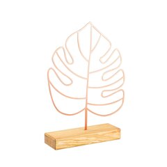 Metallinen seinäkoriste Large Leaf Copper hinta ja tiedot | Sisustustuotteet | hobbyhall.fi