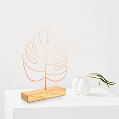 Metallinen seinäkoriste Large Leaf Copper hinta ja tiedot | Sisustustuotteet | hobbyhall.fi