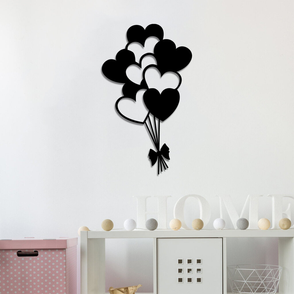 Balloons seinäkoriste, metalli, 39 x 55 cm hinta ja tiedot | Sisustustuotteet | hobbyhall.fi