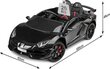 Toyz Lamborghini Aventador SVJ sähköinen yksipaikkainen auto lapsille, musta hinta ja tiedot | Lasten sähköautot | hobbyhall.fi