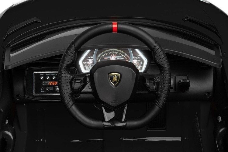 Toyz Lamborghini Aventador SVJ sähköinen yksipaikkainen auto lapsille, musta hinta ja tiedot | Lasten sähköautot | hobbyhall.fi