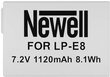 CanonNewell akku LP-E8 hinta ja tiedot | Kameran akut | hobbyhall.fi