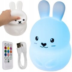 LED-yövalaisin lapsille, Rabbit RGB + kaukosäädin hinta ja tiedot | Lastenhuoneen valaisimet | hobbyhall.fi