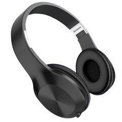 iKaku KSC-448 KUniversal Bluetooth 5.0 langattomat stereokuulokkeet FM-radiolla / MP3-microSD-kortilla mustan värisellä vastauspainikkeella hinta ja tiedot | Kuulokkeet | hobbyhall.fi