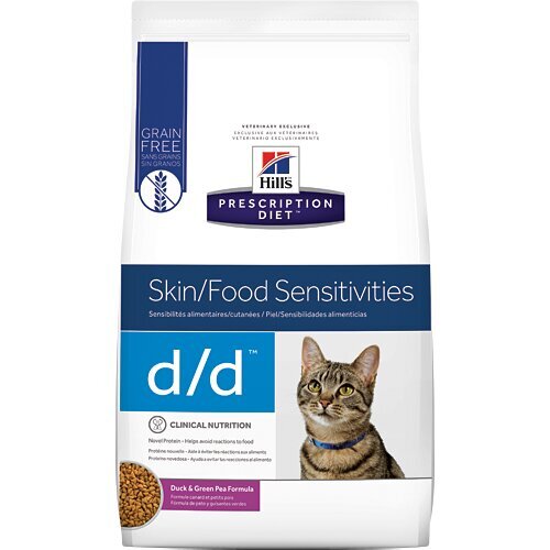 Hill's Prescription Diet Feline d/d kissan kuivaruokaa ankalla herneiden kanssa, 1,5 kg hinta ja tiedot | Kissan kuivaruoka | hobbyhall.fi
