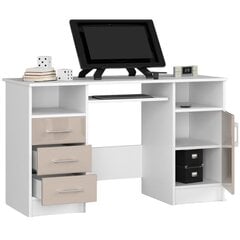Työpöytä NORE Ana, valkoinen. hinta ja tiedot | Tietokonepöydät ja työpöydät | hobbyhall.fi