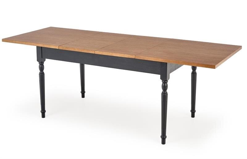 Halmar Rococo pöytä, musta/ruskea hinta ja tiedot | Ruokapöydät | hobbyhall.fi
