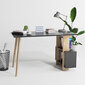 Kirjoituspöytä Kalune Design Lagomood Side, harmaa/vaaleanruskea hinta ja tiedot | Tietokonepöydät ja työpöydät | hobbyhall.fi