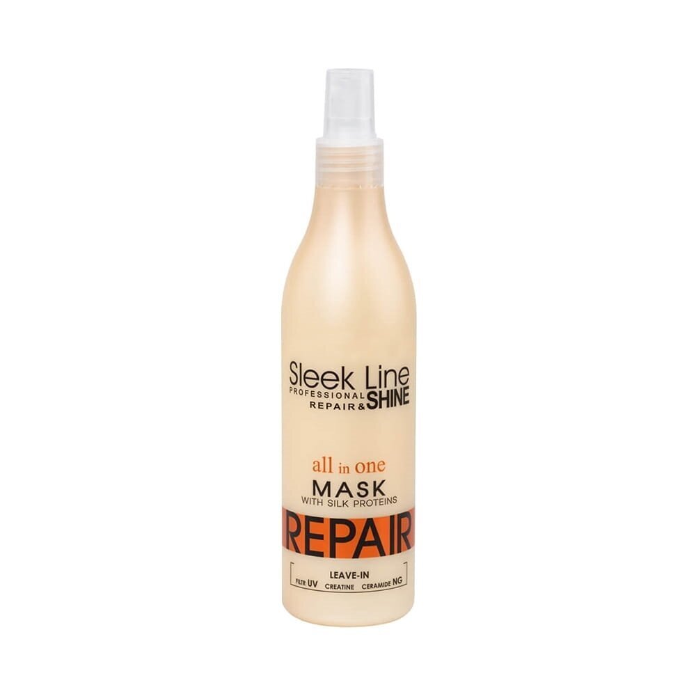 STAPIZ SLEEK LINE ALL IN ONE hiusnaamio silkkiproteiineilla, 300 ml hinta ja tiedot | Hoitoaineet | hobbyhall.fi