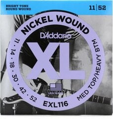 Sähkökitaran kielet D'Addario EXL116 .011 hinta ja tiedot | D'Addario Ääni- ja videolaitteet | hobbyhall.fi