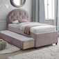Sänky LARA 90x205cm, ilman patjaa, violetti-vaaleanpunainen hinta ja tiedot | Sängyt | hobbyhall.fi