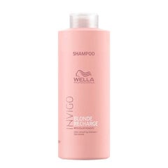 Hoitava shampoo Wella Professionals Invigo Blonde Recharge Shampoo, 1000ml hinta ja tiedot | Shampoot | hobbyhall.fi
