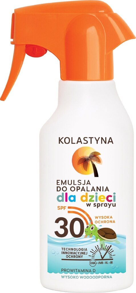 Lasten aurinkosuojasuihke Kolastyna SPF 30, 200 ml hinta ja tiedot | Aurinkovoiteet | hobbyhall.fi