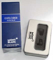 Miesten setti - suihkugeeli Montblanc Explorer Ultra Blue 150 ml + Montblanc-kuulokkeet hinta ja tiedot | Suihkusaippuat ja suihkugeelit | hobbyhall.fi