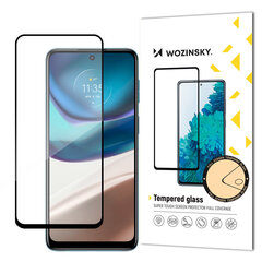 Wozinsky Super Durable Full Glue Tempered Glass Full Screen With Frame Case Friendly Motorola Moto G42 Black hinta ja tiedot | Näytönsuojakalvot ja -lasit | hobbyhall.fi