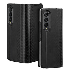 Dux Ducis Bril suojakuori mallille Samsung Galaxy Z Fold4 with a flip wallet stand black (Black) hinta ja tiedot | Puhelimen kuoret ja kotelot | hobbyhall.fi