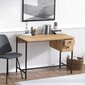 Kirjoituspöytä Kalune Design Morris, ruskea/musta hinta ja tiedot | Tietokonepöydät ja työpöydät | hobbyhall.fi