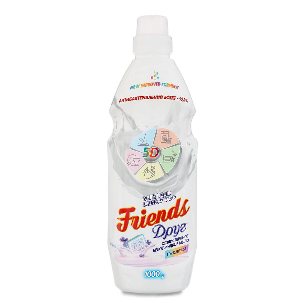 Nestemäinen yleissaippua Friends, 1000 ml hinta ja tiedot | Pyykinpesuaineet | hobbyhall.fi