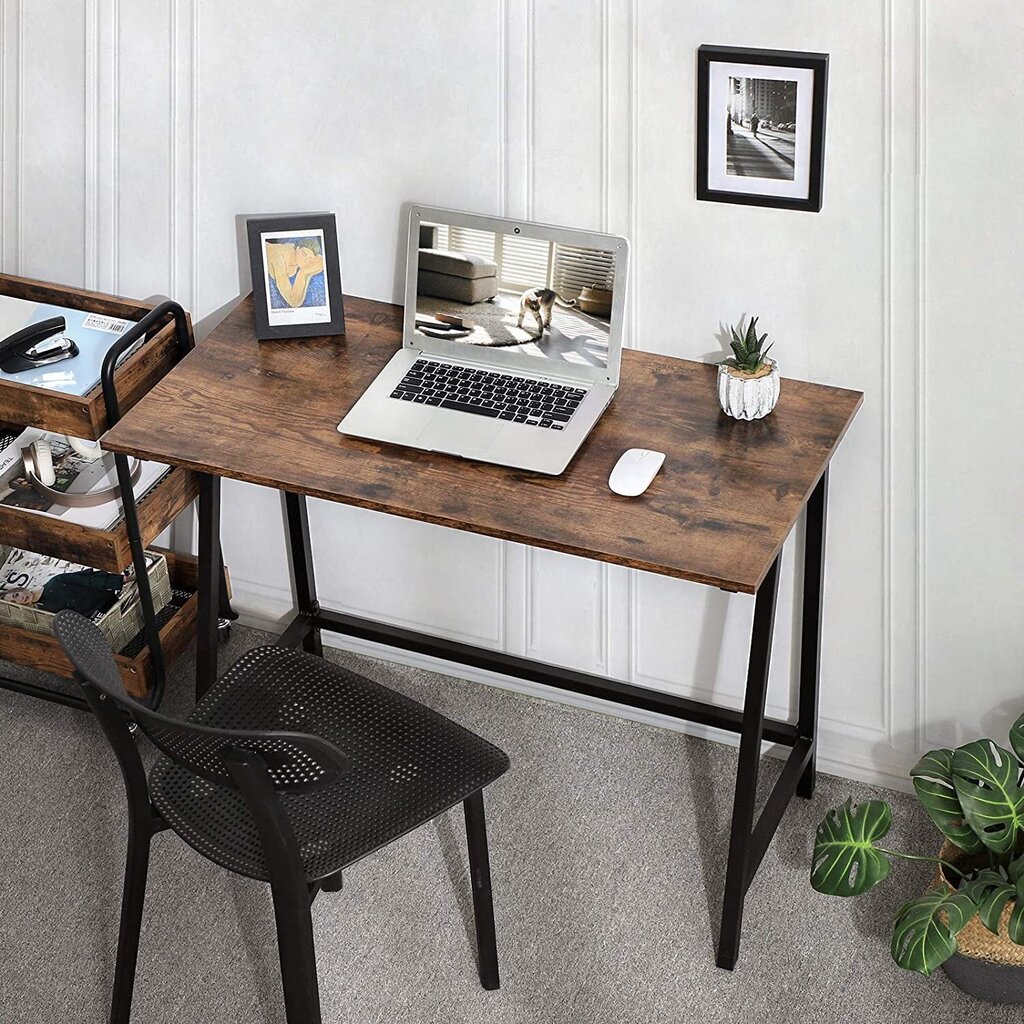 Kirjoituspöytä LWD40X, ruskea / musta hinta ja tiedot | Tietokonepöydät ja työpöydät | hobbyhall.fi