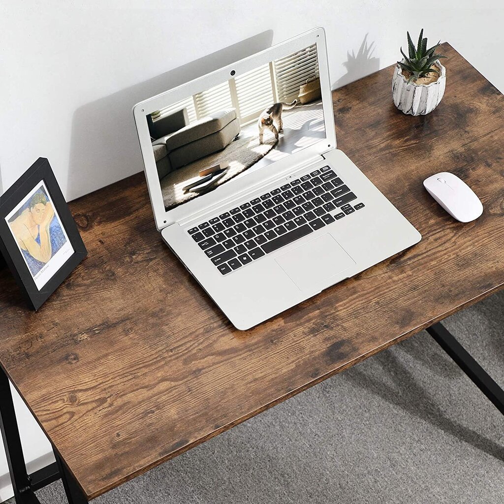 Kirjoituspöytä LWD40X, ruskea / musta hinta ja tiedot | Tietokonepöydät ja työpöydät | hobbyhall.fi