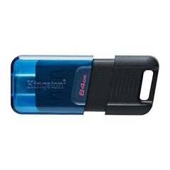 Kingston 64GB USB-C 3.2 Gen 1 DataTraveler 80 hinta ja tiedot | Muistitikut | hobbyhall.fi