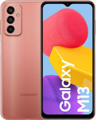 Samsung Galaxy M13, 4/128GB, Dual SIM, Orange Copper hinta ja tiedot | Matkapuhelimet | hobbyhall.fi