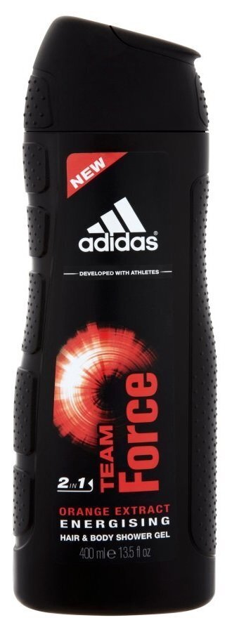 Suihkugeeli Adidas Team Force miehille 400 ml hinta ja tiedot | Miesten ihonhoito | hobbyhall.fi