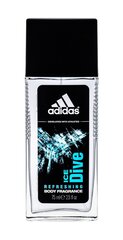 Adidas Ice Dive deodorantti miehelle 75 ml hinta ja tiedot | Miesten ihonhoito | hobbyhall.fi